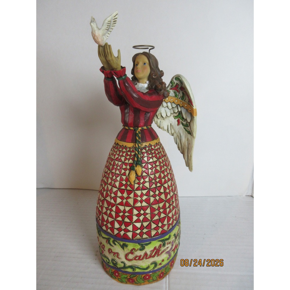 Jim Shore Heartwood Creek May Peace Fill Your Heart Angel Dove Figurine F4005273